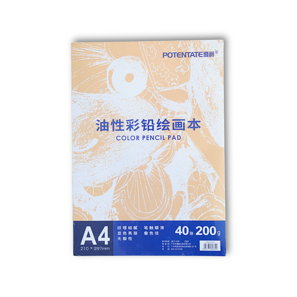 COLOR PENCIL PAD 200 GSM 40 SHEETS A4