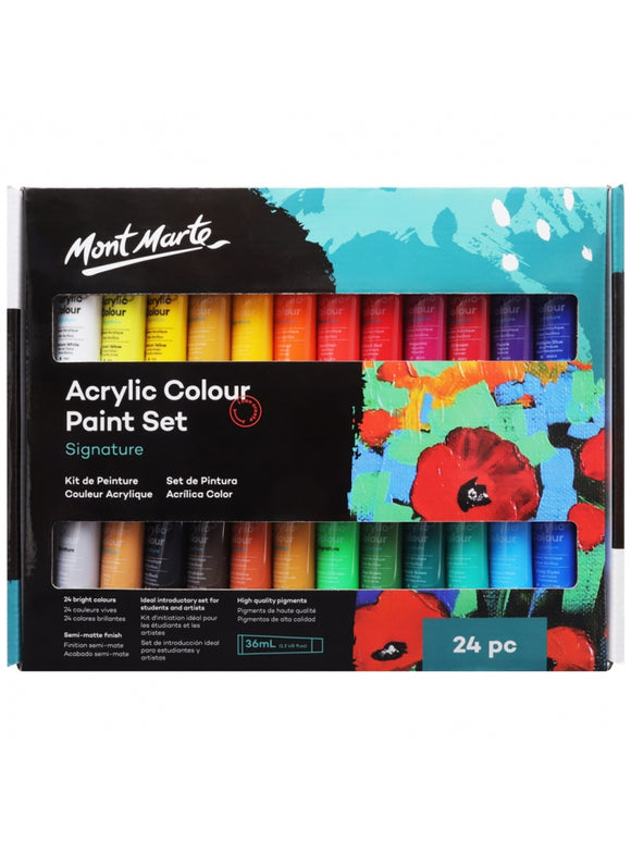Mont Marte Signature Acrylic Paint Set 24Pc X 36Ml